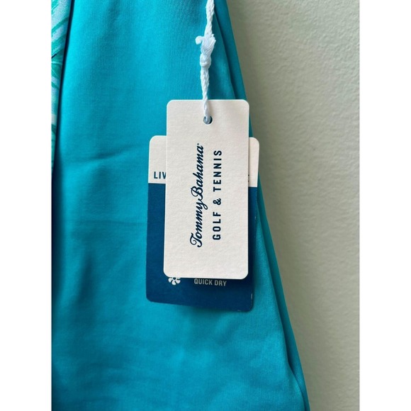 Tommy Bahama Athletic Skort Golf Tennis XS Teal with Floral Trim New NWT UPF 50 - Picture 5 of 9